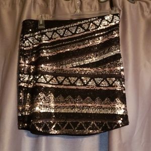 Express stretchy sequin mini size small